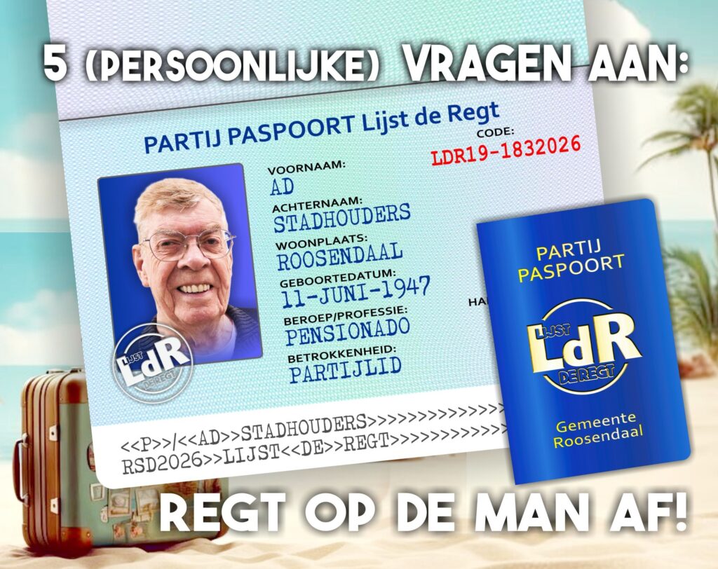 19 paspoort opmaak ad stadhouders